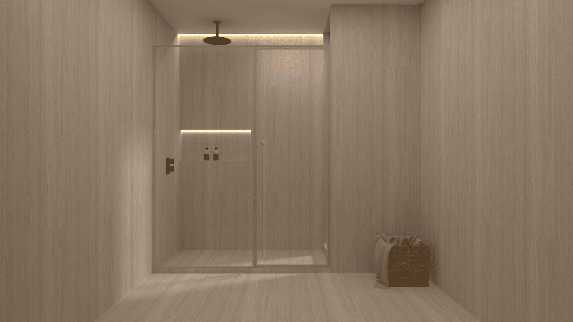 02 1 Fixed 1 Swing Shower Screen -SteadSwing™