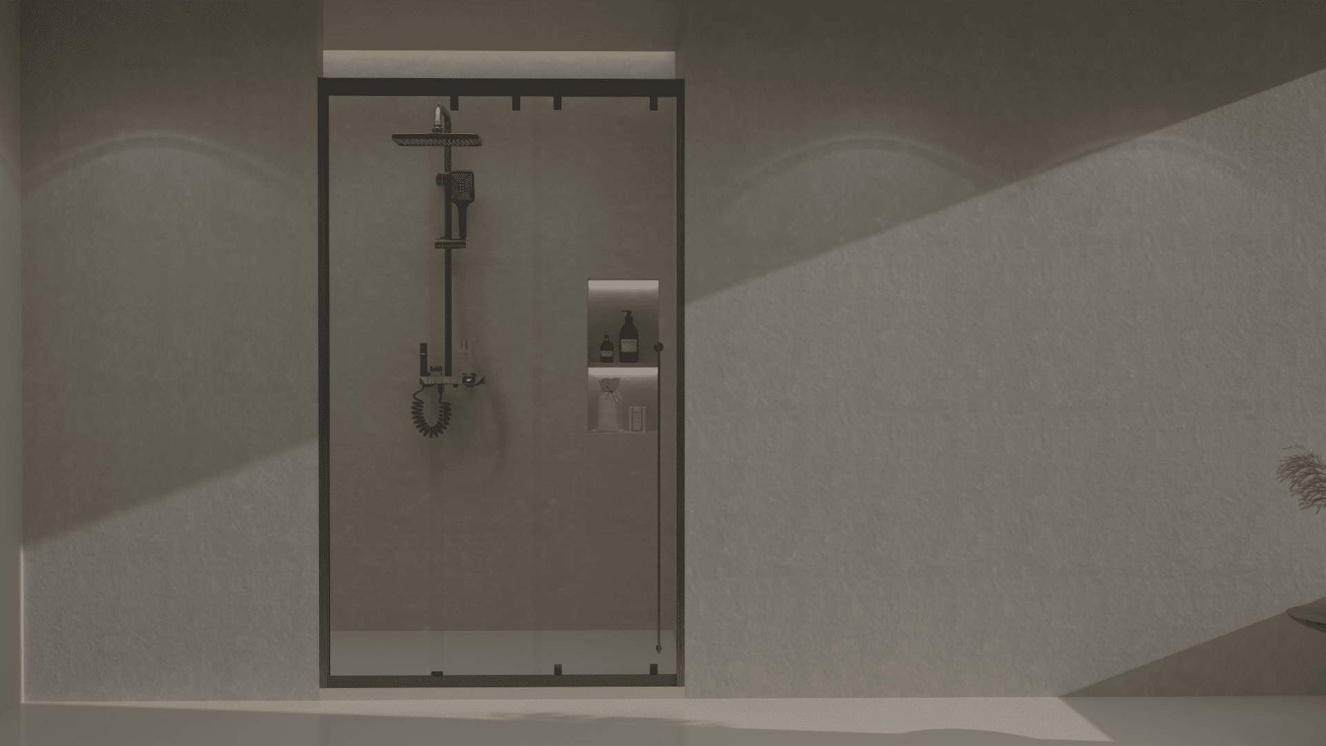 02 1 Fixed 2 Sliding Shower Screen -PanoGlide™
